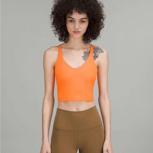 lululemon athletica Orange Soda Align Tank Top size 10
